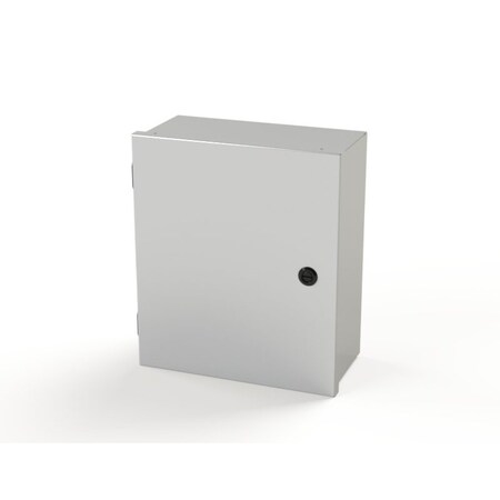 Saginaw Control & Engineering 1/4 Turn Latch Electrical Enclosures, 14 in H, 6 in D, 12 in W, NEMA 1, Carbon Steel SCE-14N1206LP
